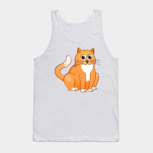 The Happy orange cat illustration. Tank Top